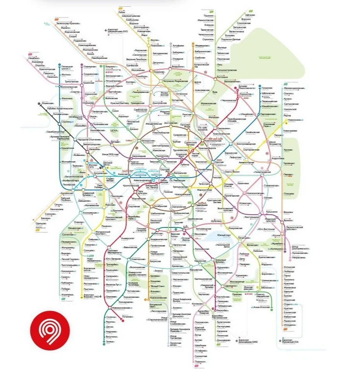 What the new design of the Moscow metro map will look like - Scheme, Metro, Moscow Metro, Design, Public transport, Moscow, Longpost