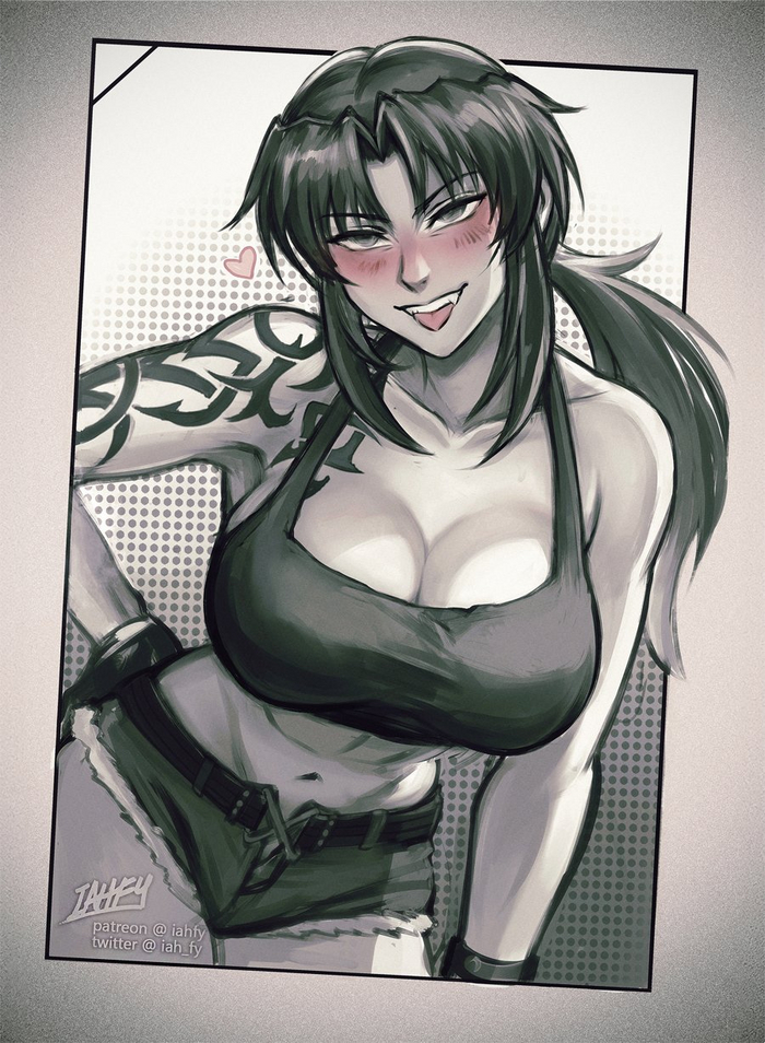 Revy Anime Art, , Revy, Black Lagoon