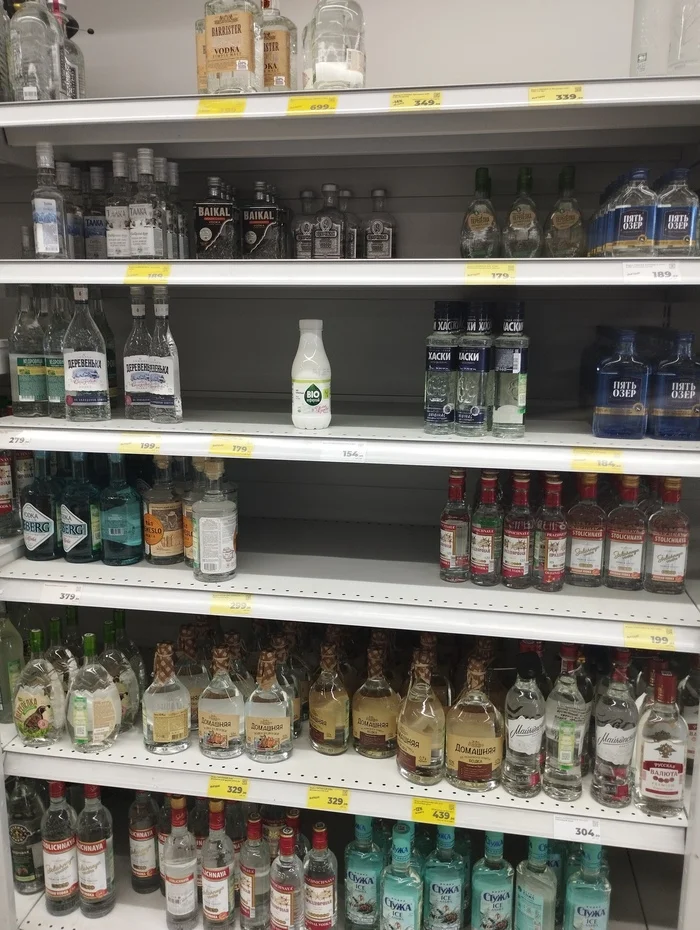 A difficult choice - The photo, Without words, Alcohol, Milk products