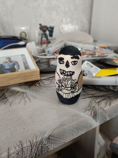 How I painted nesting dolls... - My, Creation, Matryoshka, Painting, With your own hands, Wood products, Longpost, Needlework with process