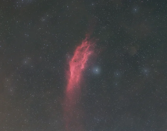 The California Nebula in the constellation Perseus - My, Astrophoto, Stars, Starry sky, Night, Night shooting, Nebula