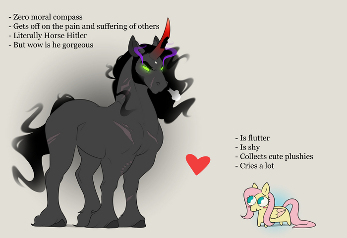    My Little Pony, Fluttershy, King Sombra, Evehly