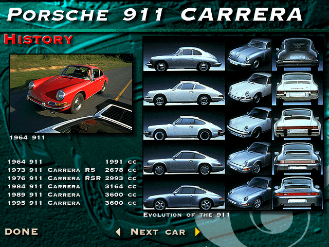 Красотка 911 Carrera 1995 вместе с мамой, бабушкой, прабабушкой и пра-прабабушкой.