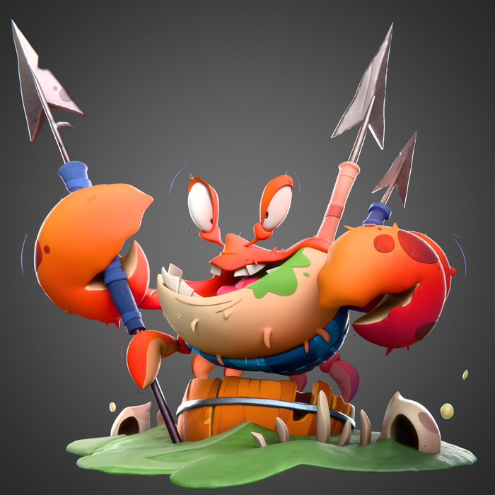 Junk Crab 3D, Blender,  , 3D , , , , Digital, 3D , , , , , 