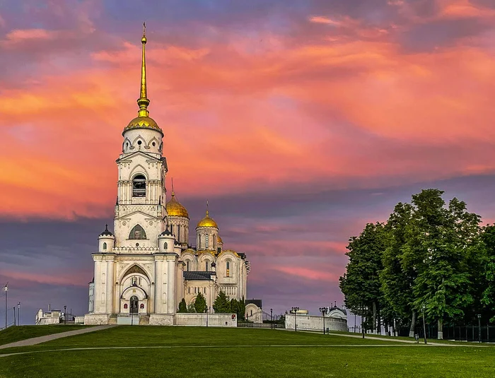 Небо (г. Владимир) - Моё, Успенский собор, Небо, Собор, Фотография, Красота