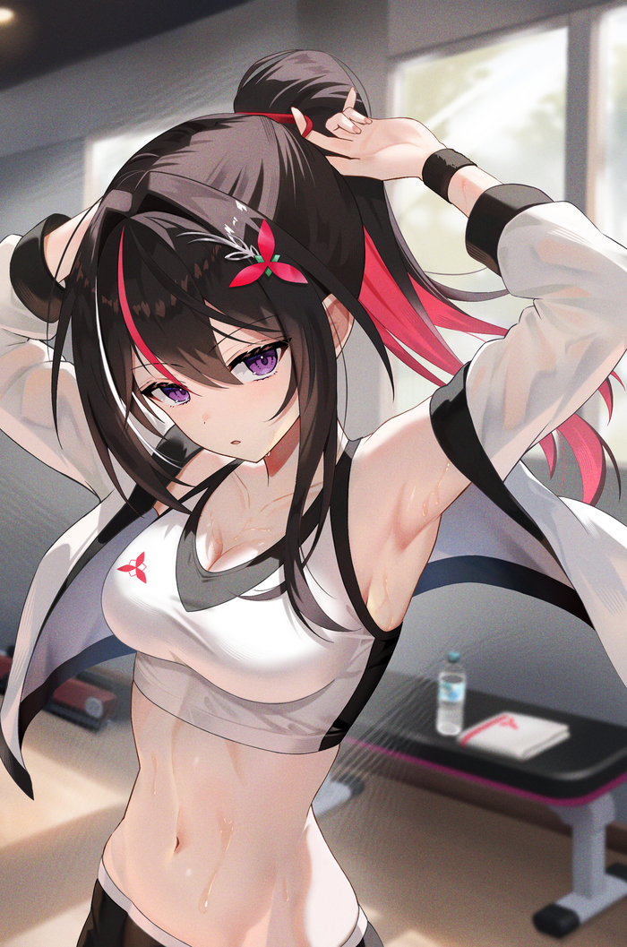 AZki Anime Art, , Hololive, Virtual YouTuber, Azki