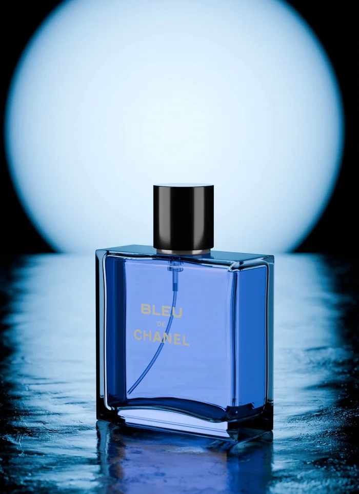 Ещё один рендер с видеоурока Bleu de Chanel - Моё, Blender, 3D, Компьютерная графика, Хобби, Картинки