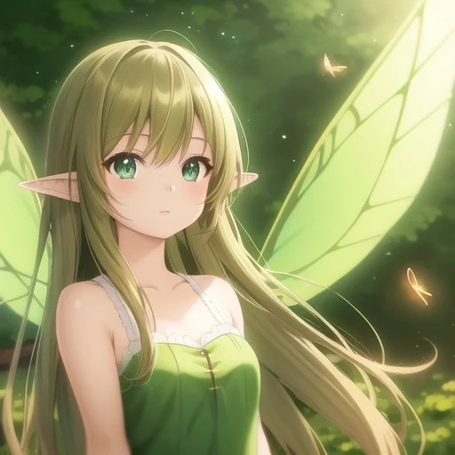 Fairy - My, Anime, Anime art, Fairy, Stable diffusion, Longpost