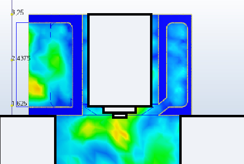 Сечение по середине, вид сбоку