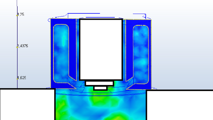 Сечение 2/3 вид спереди
