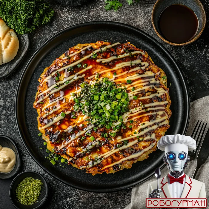 Okonomiyaki - My, Recipe, Cooking, Food, Snack, Products, Nutrition, Dinner, Men's cooking, Longpost