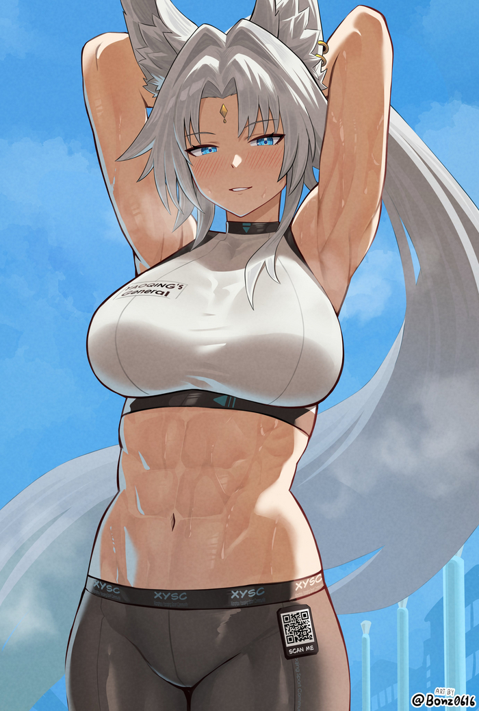 Feixiao Honkai: Star Rail, Feixiao (Honkai: Star Rail), , , , Anime Art, ,  , Muscleart, Animal Ears