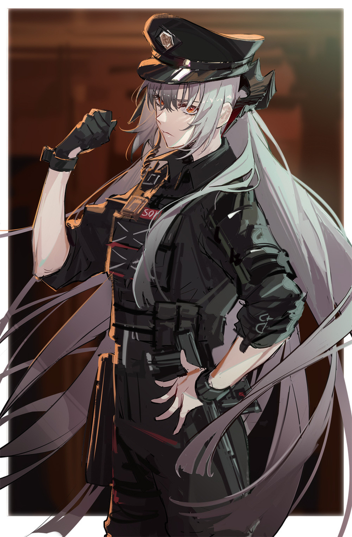 Rhine Lab. Defence Division Chief Saria Anime Art, , , Arknights, Saria