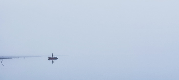 Fisherman's Minimalism - My, Nature, Fishing, Ural, Fishermen, Spinning, The photo, River, Camping, Minimalism, Vishera, Perm Territory, Photographer, Photo on sneaker