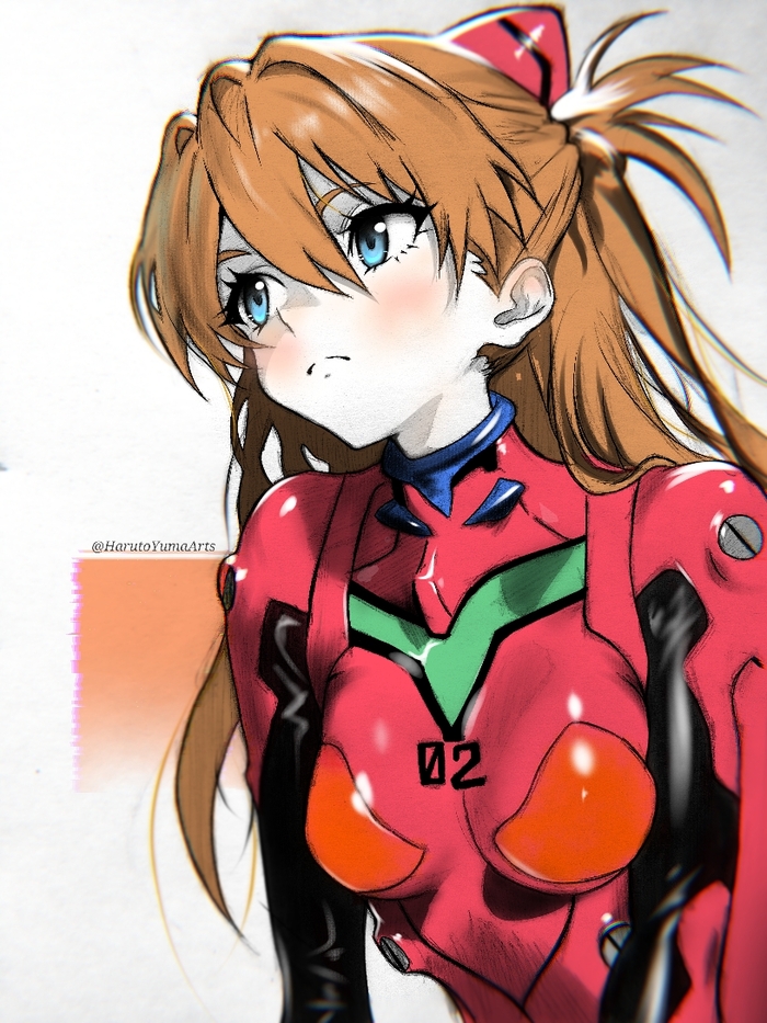 Asuka Langley Anime Art, , Evangelion, Asuka Langley