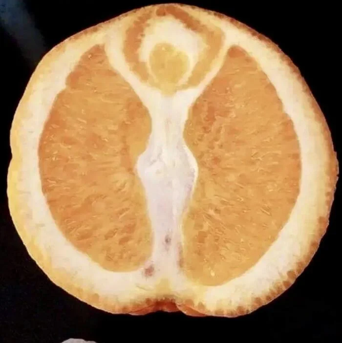 Who lives in the orange - Фрукты, Pareidolia, Images, Repeat