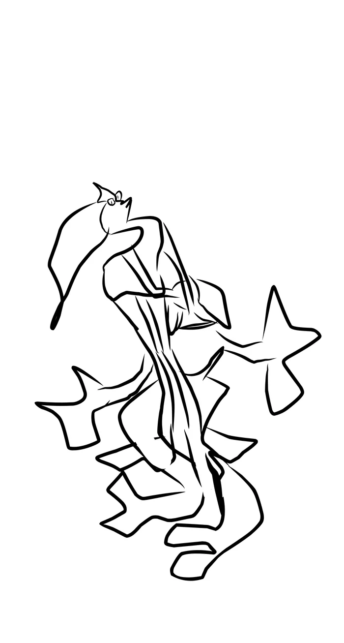Anyo Anishe - line art in the style of One Line Drawing Picasso - Art, Images, Picture with text, Longpost
