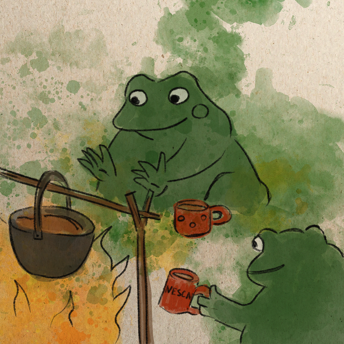 День 15: жабки из рандомных пятен