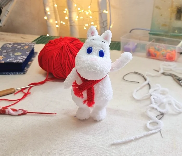 Greetings from childhood (*^_^)/ - My, Needlework, Needlework without process, Handmade, With your own hands, Crochet, Amigurumi, Knitted toys, Plush Toys, Moomin Trolls