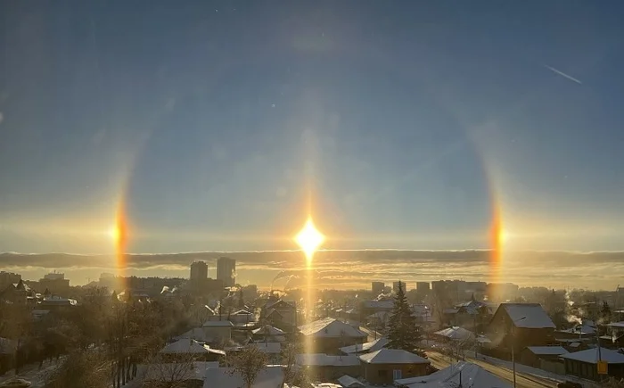 Halo or rainbow? - My, Physics, Rainbow, The science, Natural phenomena, Video, Soundless, Vertical video, Longpost, Nizhny Novgorod, Weather, Sky