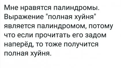 Мысля... - Юмор, Ирония, Картинка с текстом, Текст, Мат, Зашакалено, Ожидание и реальность, Палиндром