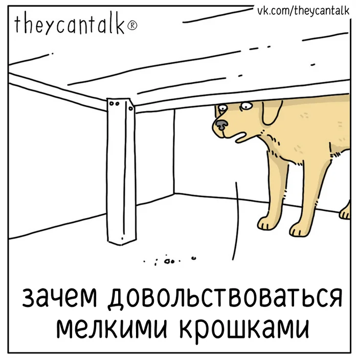 Crumbs - My, Theycantalk, Translated by myself, Comics, Crumbs, Logics, Dog