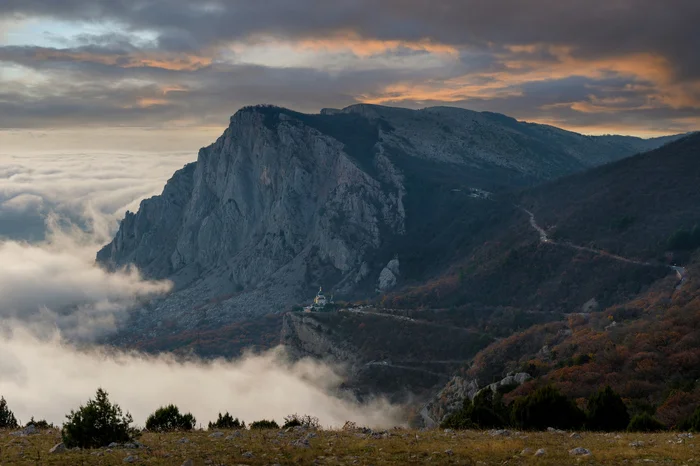 Crimea - My, Crimea, Sky, Russia, The photo, Black Sea, Foros, Foros Church, Sunrises and sunsets