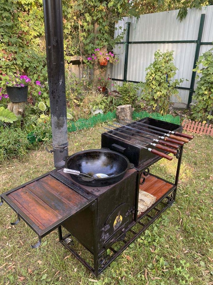 Brazier Expert MM-28P for cauldron and skewers - Brazier, Metal products, Male, Shashlik, Longpost