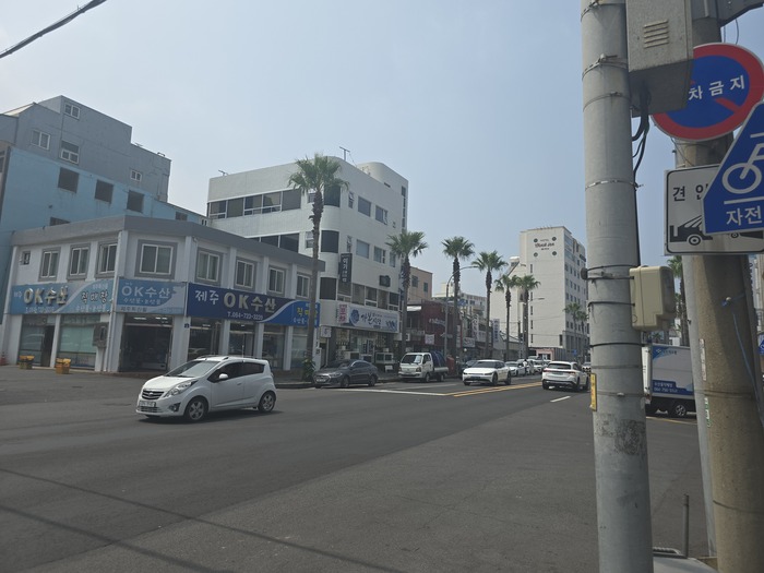 жарко, пальмы прямо как на море ;-)