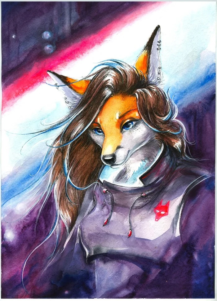 Sci-fi fox - Furry, Anthro, Elkir, Furry fox