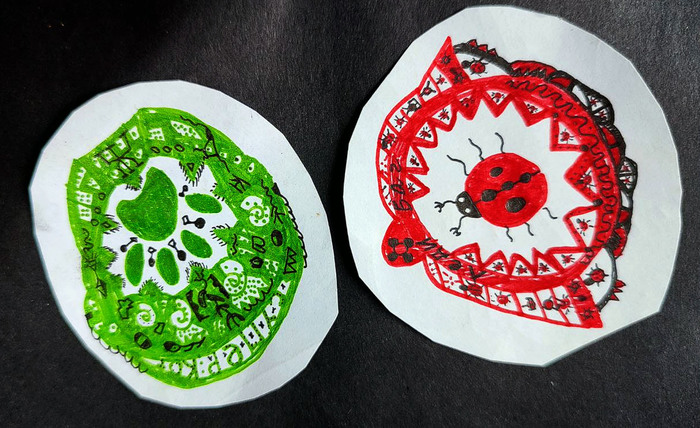 Сын создал своё виденье значков