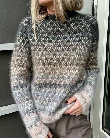 Autumn is the time for cozy sweaters and jacquard - Knitting, Needlework without process, Needlework, Jacquard, Fashion, Style, Autumn, Pullover, Knitting, Longpost