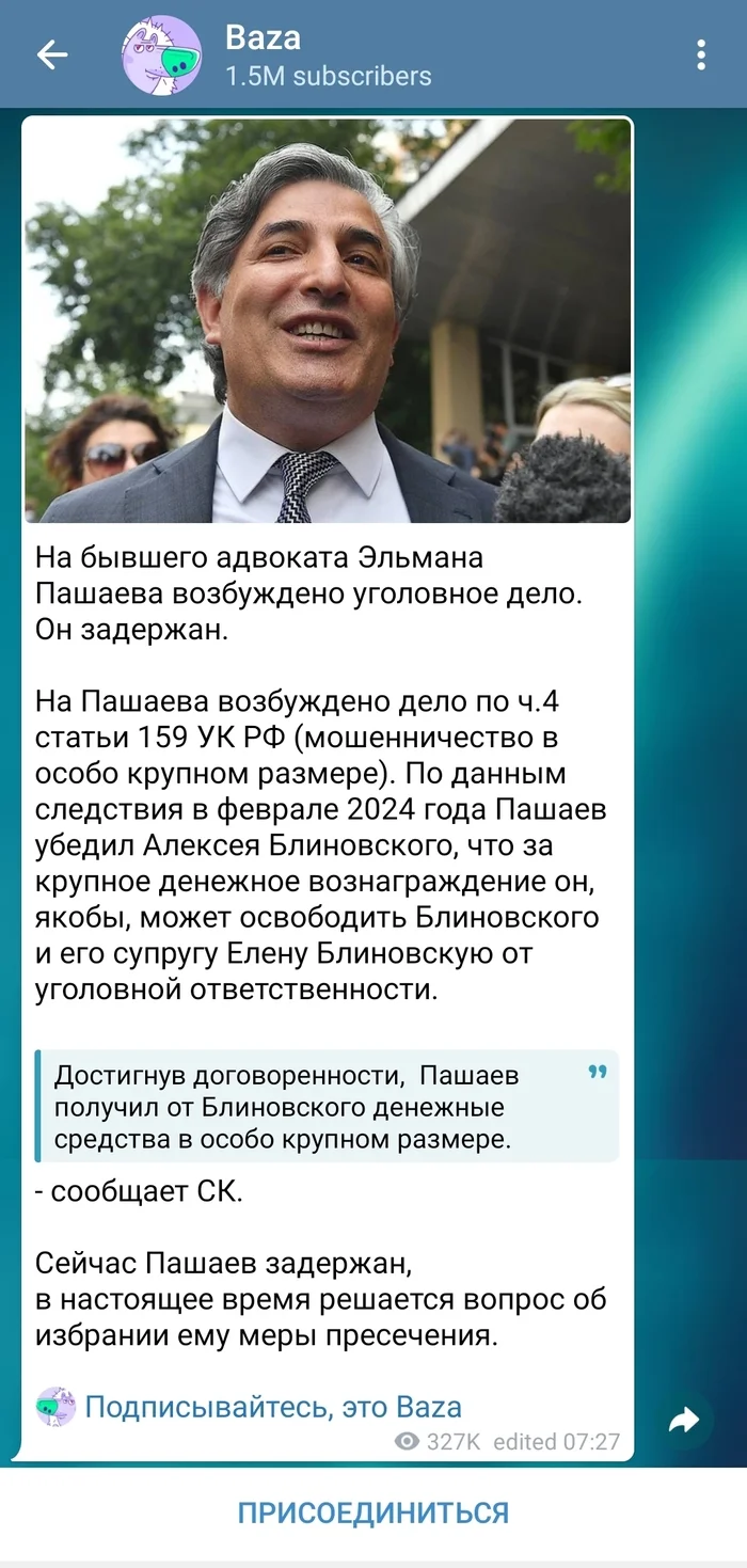 Им на Добровинского не хватило денег? - Эльман Пашаев, Адвокат, Елена Блиновская