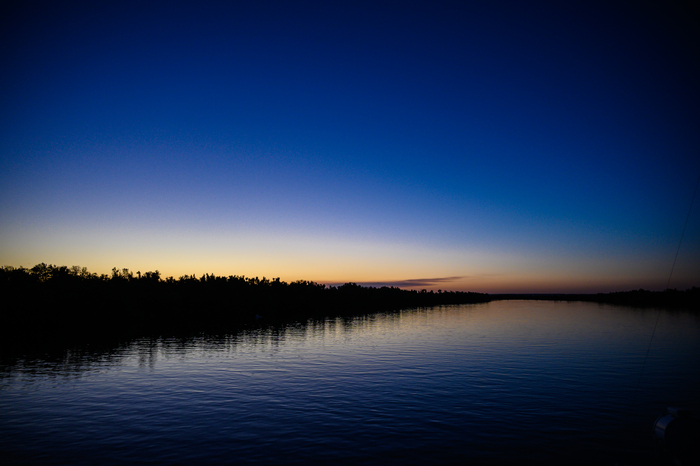 И уже после того как село солнце