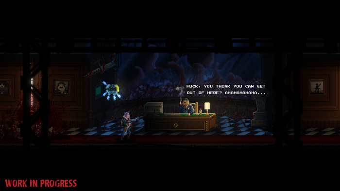 Кабинет босса тюрьмы. Он не верит, что мы сможем выбраться.