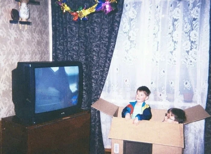 A memorable photo. What was your first TV? - My, TV set, Mom I'm on TV, the USSR, Made in USSR, Childhood in the USSR, Nostalgia, Memories