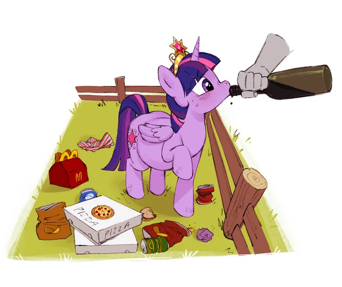 Drinks like a horse - My little pony, Twilight sparkle