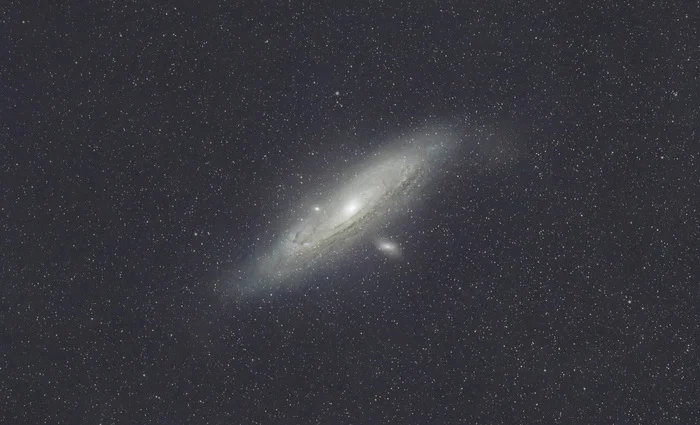 Andromeda Galaxy - My, Astrophoto, Galaxy, Andromeda Nebula, Hobby, Space, Universe, Canon