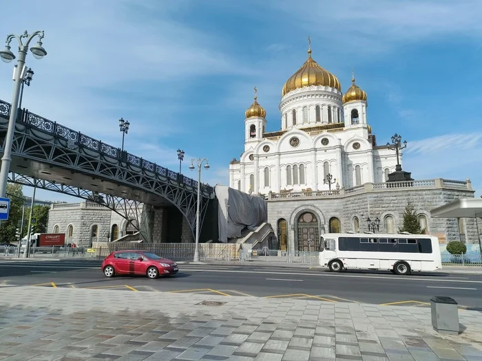 Bike ride along the Moscow embankments - My, Moscow, Embankment, Bike ride, Office weekdays, How does the morning begin?, Longpost