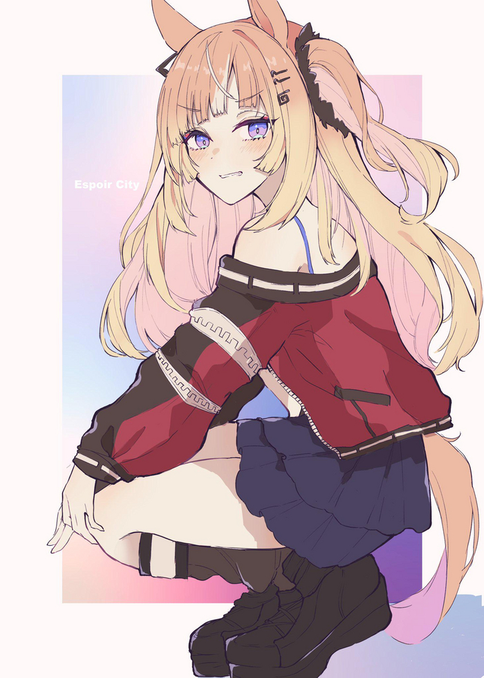 Espoir City , Anime Art, Uma Musume Pretty Derby, Animal Ears, , Twitter (), Espoir City