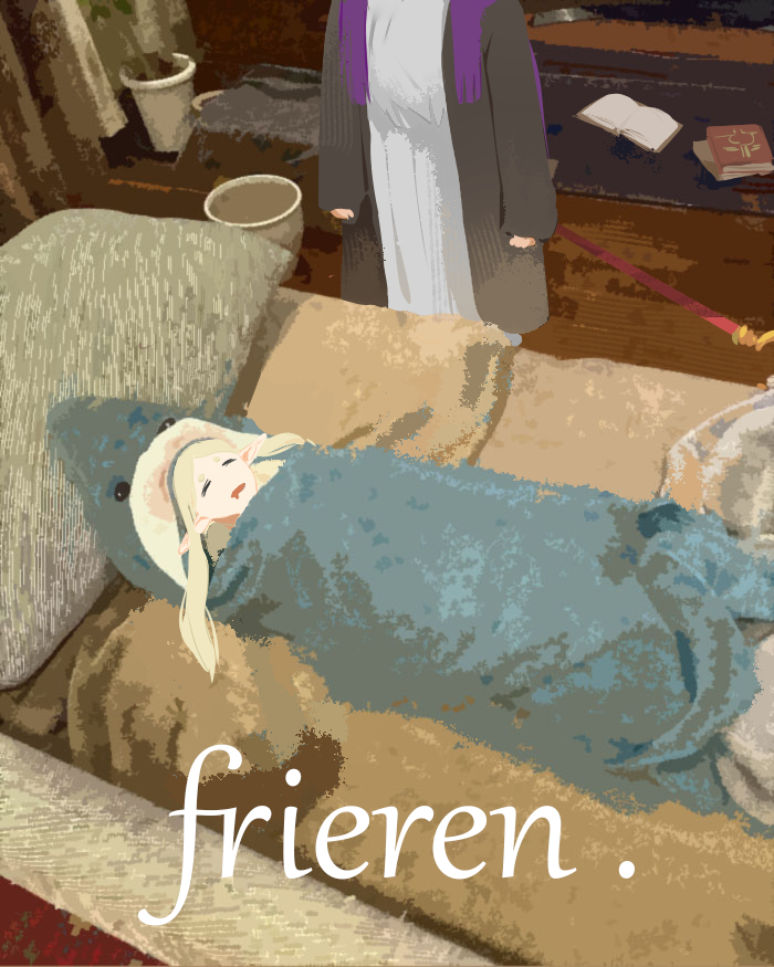    , Anime Art, Frieren, Fern, Sousou no Frieren