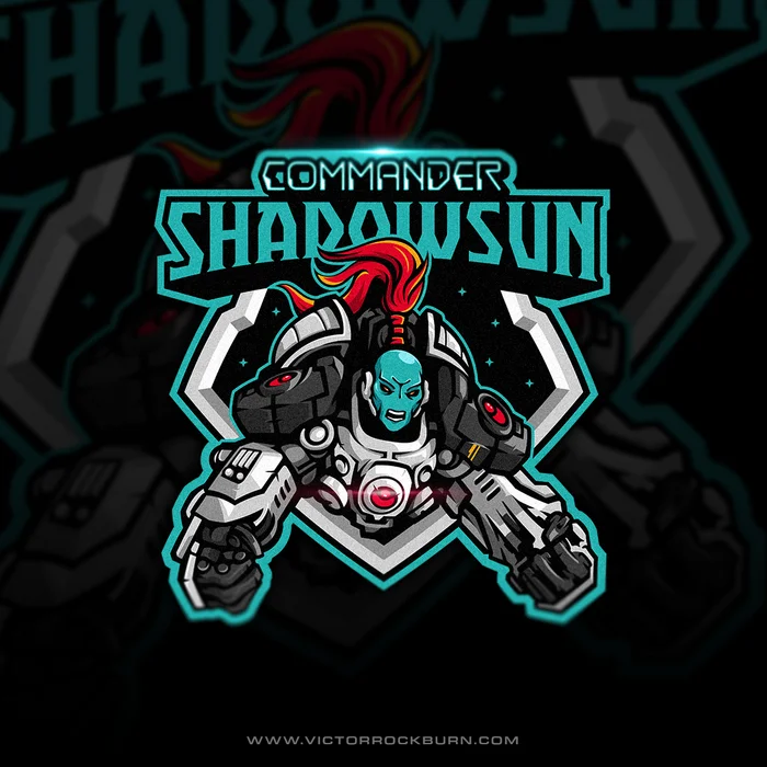 Commander Shadowsun - My, Wh Art, Tau empire, Commander Shadowsun, Warhammer 40k, Xenos, Mascot, Logo, Vector graphics, Warhammer 40k: Space Marine 2