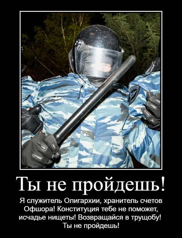 You shall not pass! - My, Riot police, Politics, Satire, Lord of the Rings, Picture with text, Demotivator