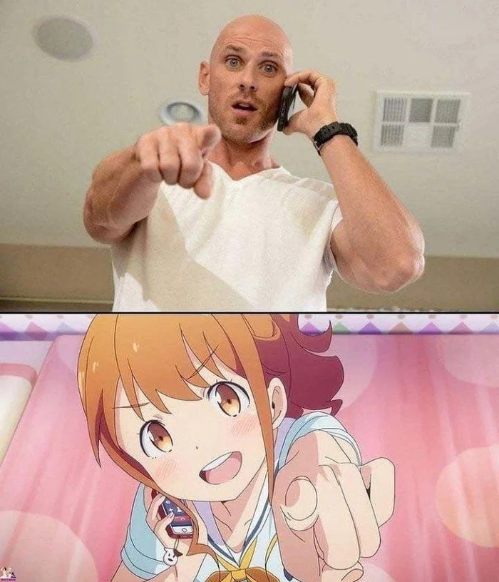 Same energy - Anime, Anime memes, Johnny Sins, Jinno Megumi, Eromanga-Sensei