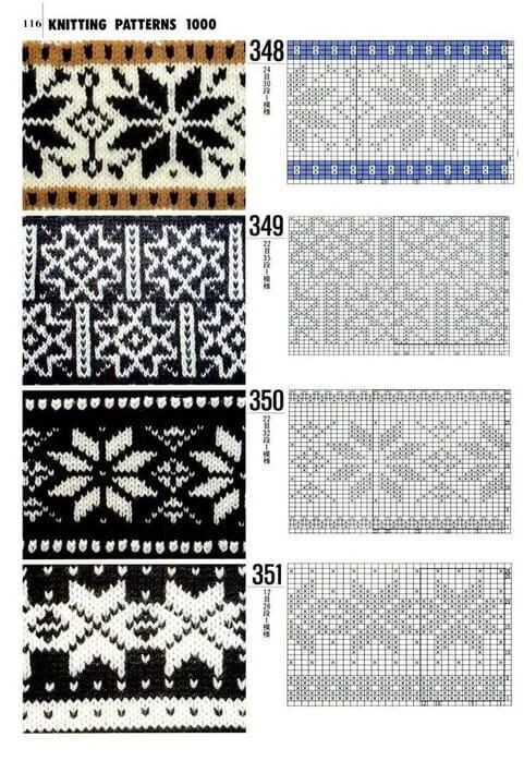 Knitting classics - popular jacquard patterns - Patterns, Needlework with process, Lesson, Scheme, Knitting, Needlework, Jacquard, Knitting, Handmade, Longpost