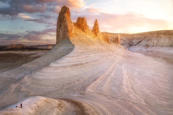 Boszhira tract (Mangistau), dawn - My, The photo, Travels, Kazakhstan, Mangystau, dawn, Aerial photography