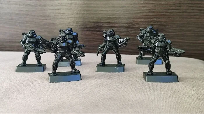 Painting of the Armored Infantry Squad Assault Special Forces Part 3 - My, Painting miniatures, Miniature, Craft, Stand modeling, Board games, Painting, Painting, Technologist, Wh miniatures, Modeling, Scale model, 3D печать