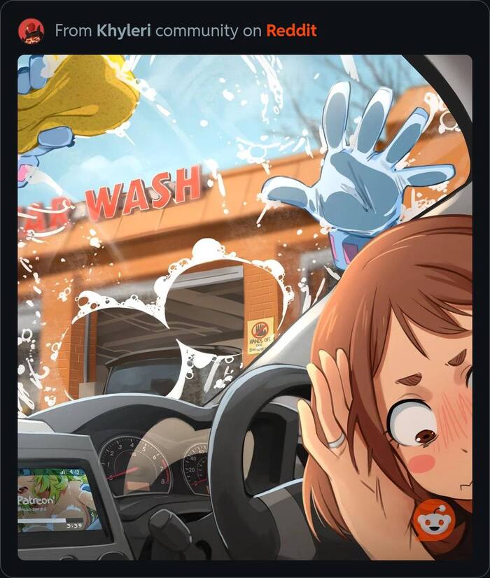 Car wash 18+ Anime Art, , Boku no Hero Academia, Reddit, Khyleri