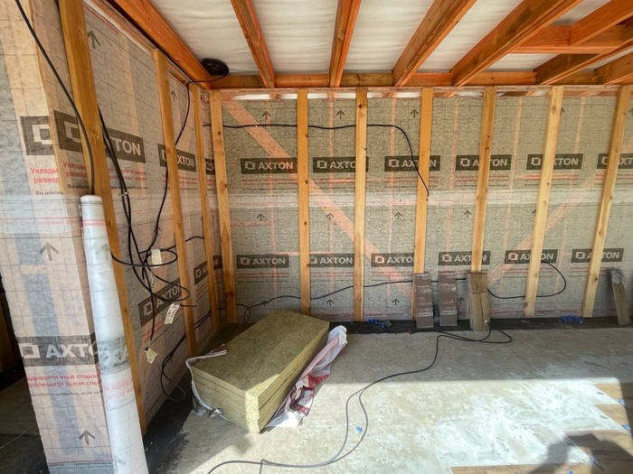 Обрешетка и кабель