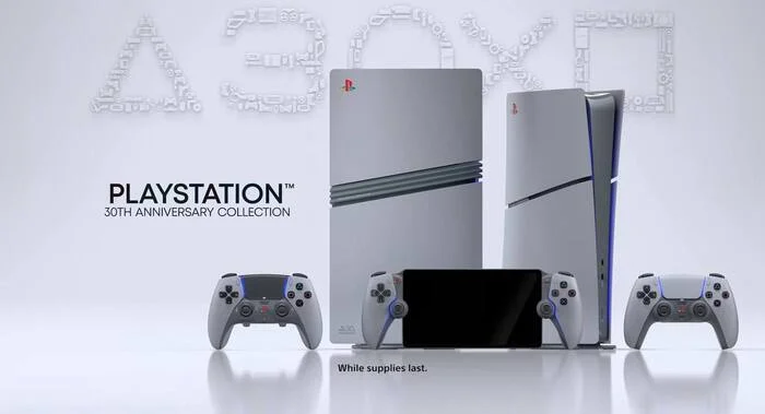 Sony to release limited edition PS5 and PS5 Pro in PS1 style to celebrate brand's 30th anniversary - Sony, Electronics, Computer hardware, Consoles, Anniversary, Playstation 5, Design, Playstation 1, Playstation, Dualsense, Joystick, New items